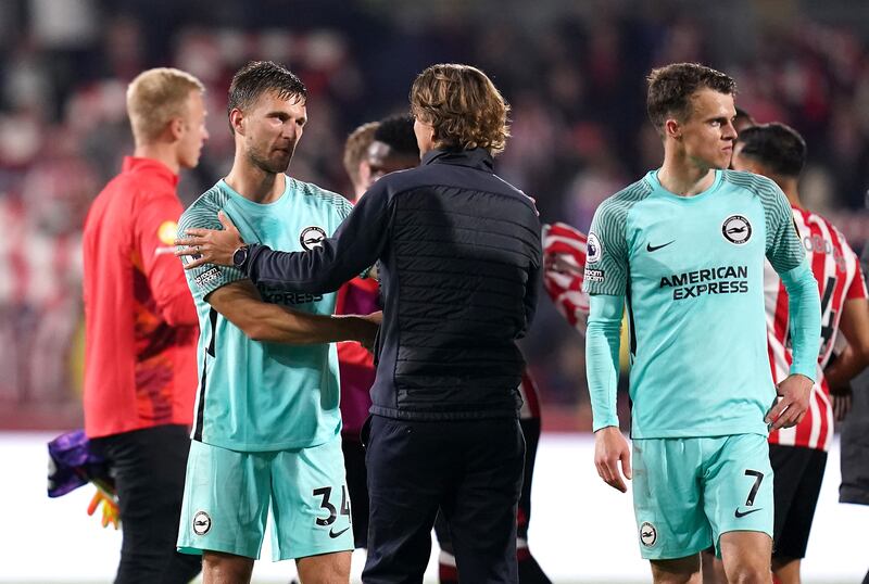 Joel Veltman - 5. Caused plenty of frustration for Brentford, getting into three disagreements towards the end of the first half. Hit a good shot on the turn. Conceded the penalty by clumsily fouling Toney. PA