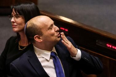 Naftali Bennett received supportive messages from the US and Germany shortly after his swearing in. Reuters