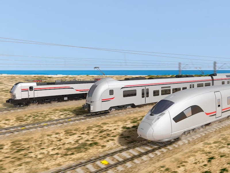 British Steel has won a contract to supply railway tracks for Egypt's new Green Line project. Photo: Siemens