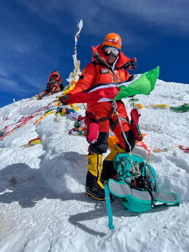 The UAE citizen reached the world’s highest peak on May 15. Photo: Nayla Al Baloushi