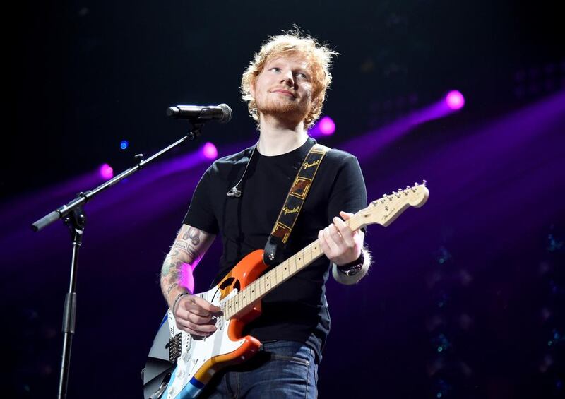 Ed Sheeran performs at KIIS FM's Jingle Ball 2014 at the Staples Center in Los Angeles, California. Jason Merritt / Getty Images for iHeartMedia / AFP