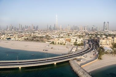 Dubai's skyline. Rents and sales prices for homes in the emirate will remain under pressure as more supply enters the market. Reem Mohammed / The National.