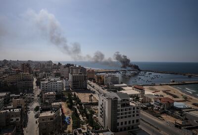 There is no end in sight to the violence in Gaza city. EPA