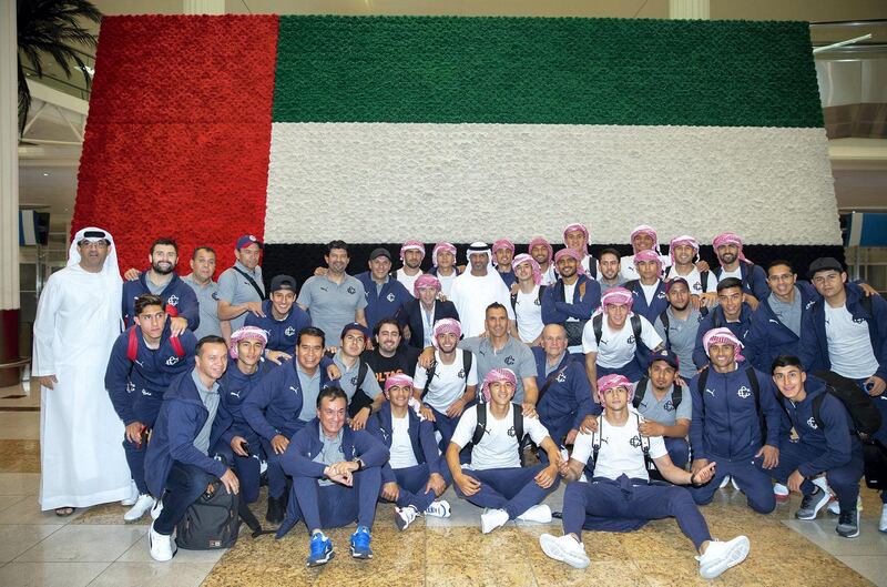 Team Mexican aces CD Guadalajara squad arrive in Abu Dhabi for FIFA Club World Cup UAE 2018. Courstey: Fifa Club World Cup UAE 2018