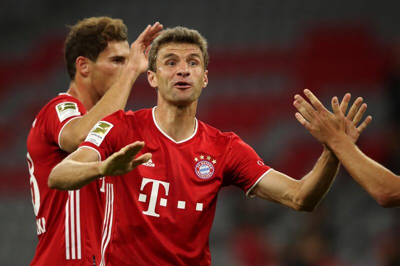 Leon Goretzka scores Bayern's second goal. Getty