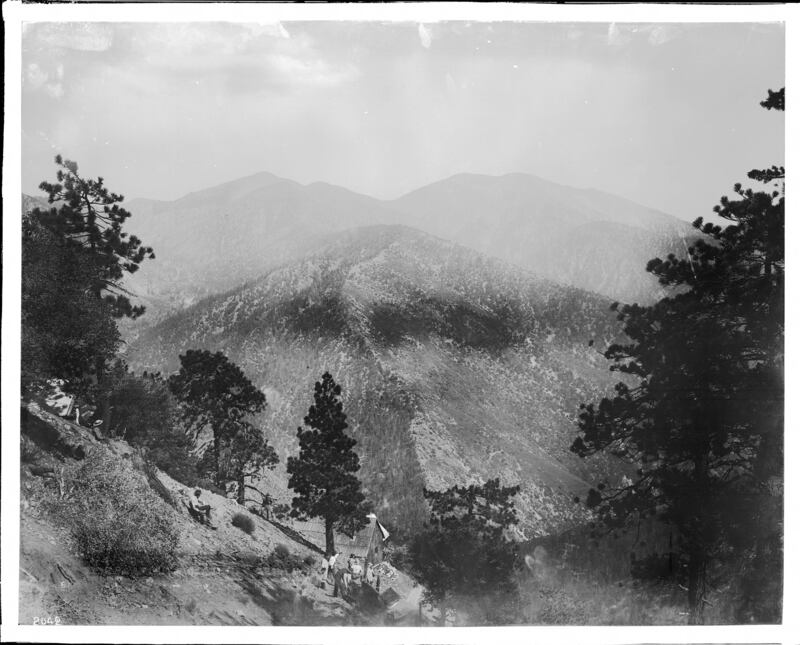A vintage view of Mount Baldy, which lies about 80km north-east of Los Angeles. Photo: Public Domain