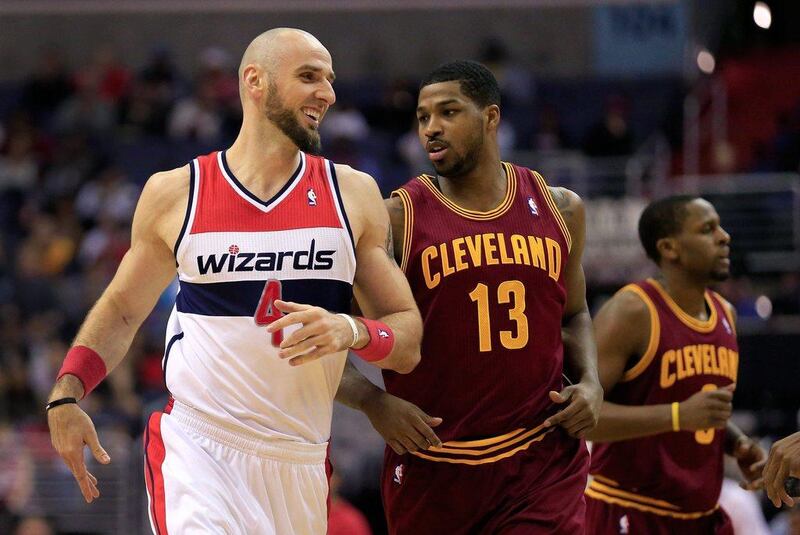 Marcin Gortat and the Washington Wizards are 25-25, good for fifth in the Eastern Conference. Rob Carr / Getty Images / AFP  

