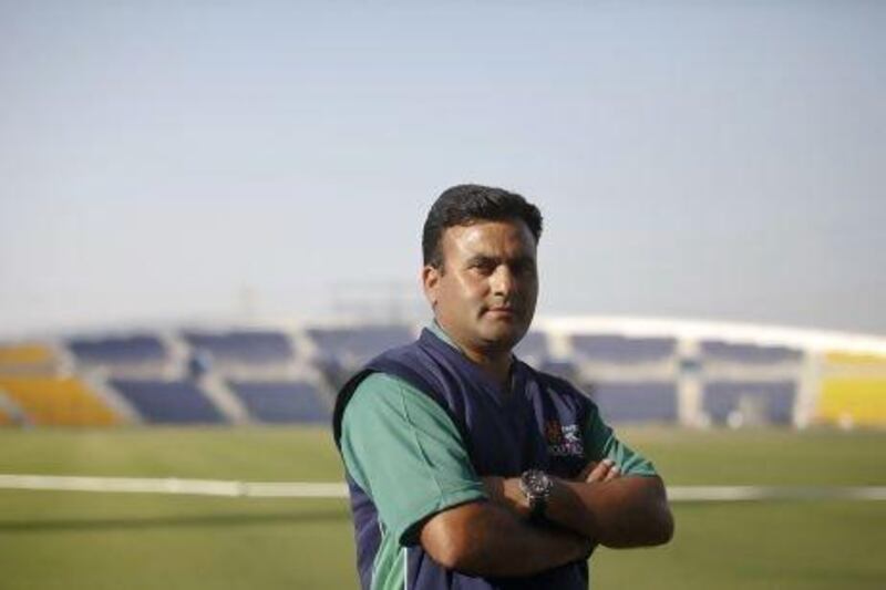 Mohan Singh has been curator of the pitches at Zayed Cricket Stadium for nine years. Sarah Dea / The National