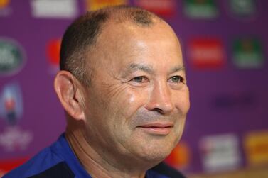 Eddie Jones, the England head coach, after the announcement the group match  against France had been postponed. Getty