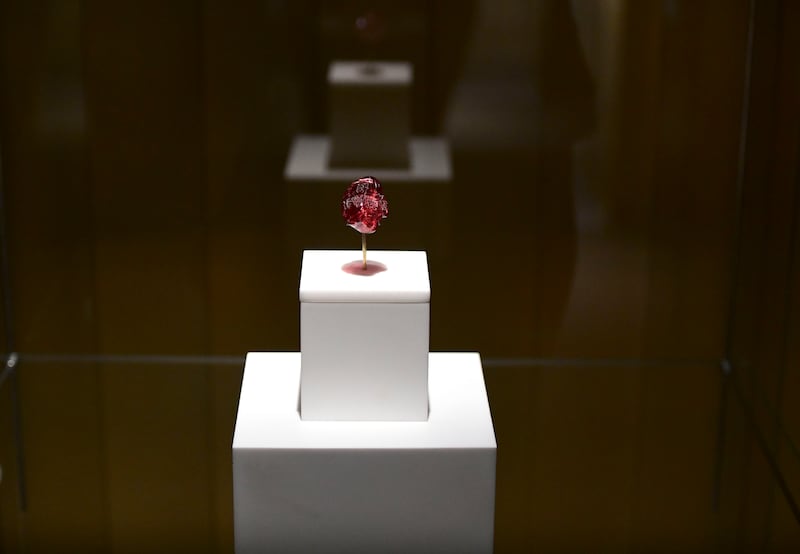 The Timur Ruby with royal inscriptions 