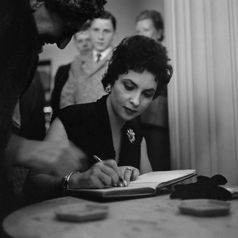 Lollobrigida at the 7th Cannes Film Festival in 1954. AFP