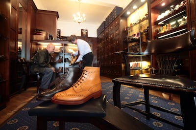 Tricker's Shoemakers in Jermyn Street, in Mayfair, London. Alamy