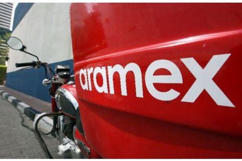 Aramex, the region's largest courier company, was down 1.6 per cent to Dh1.80. Pawan Singh / The National