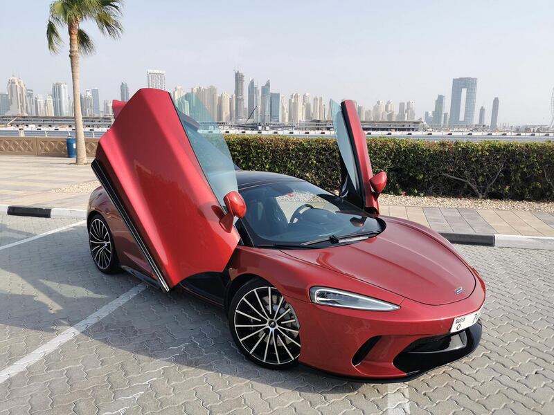 The trademark McLaren dihedral doors remain, although climbing in and out is easier thanks to the seats being mounted higher, a deeper cut in the side sill