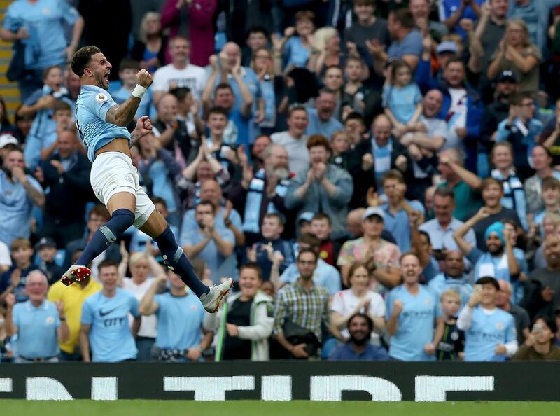 Right-back: Kyle Walker (Manchester City) – Belatedly opened his Manchester City account in style with a fine strike from 30 yards to see off Newcastle United at the Etihad. EPA