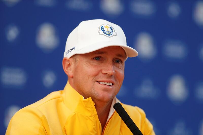 Golf - 2018 Ryder Cup at Le Golf National - Guyancourt, France - September 27, 2018   Team Europe's Alex Noren during a press conference  REUTERS/Paul Childs