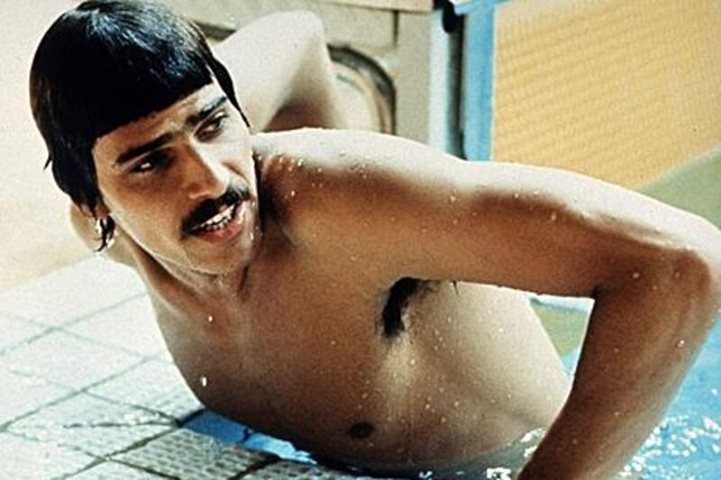 Mark Spitz at the 1972 Olympic Games in Munich, where he won seven gold medals.