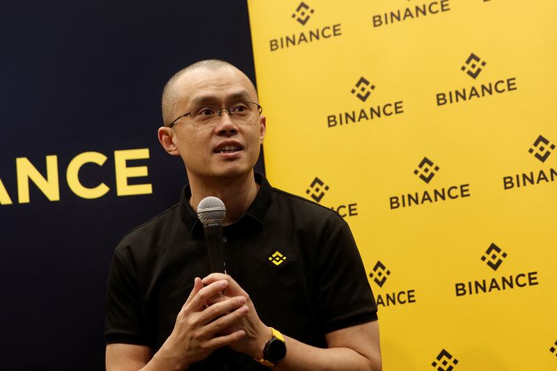 Binance founder and chief executive Changpeng Zhao's personal fortune hit a peak of $96 billion in January 2022. Reuters