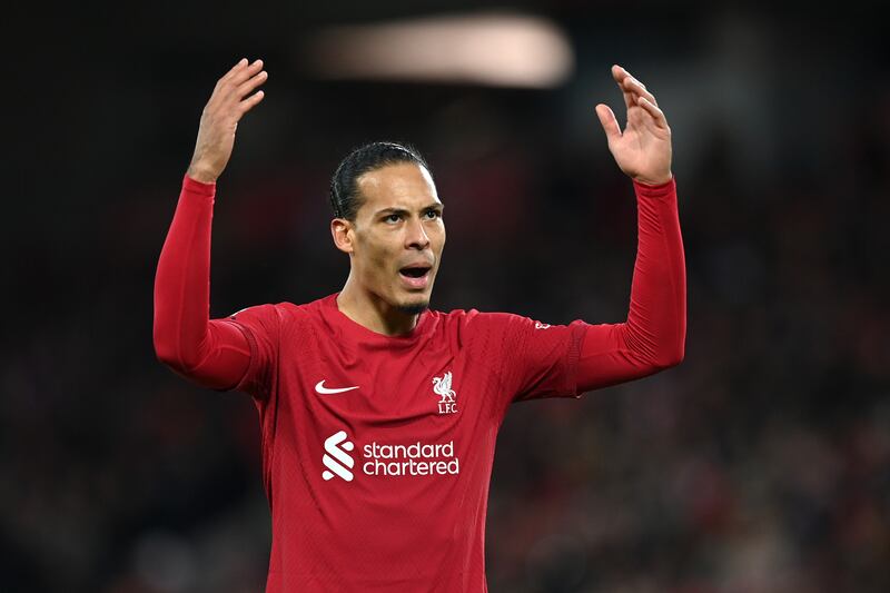 Virgil van Dijk - 8. A vintage Van Dijk display as the Dutchman led the defensive line and kept United's attacks through the middle quiet. Getty