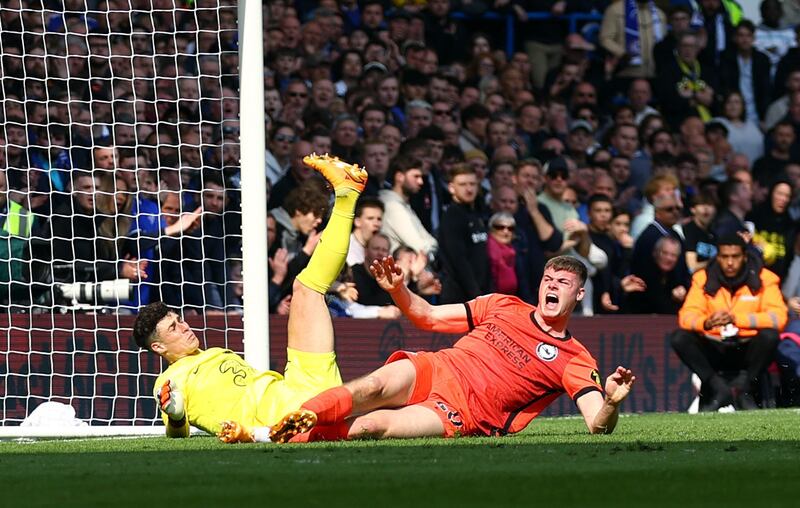 Evan Ferguson - 8. Showed composure to hold onto the ball, turn and find space to hit a cracking effort that came back off the crossbar in the 10th minute. Displayed a lot of desire to get on the end of Enciso’s cross but Kepa was equal to his effort. Reuters