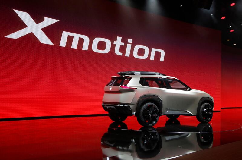 The Nissan Xmotion concept vehicle. AP
