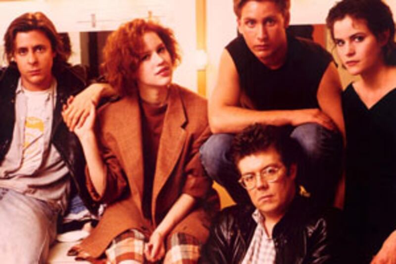 The Breakfast Club: Judd Nelson, Molly Ringwald, Emilio Estevez, John Hughes and Ally Sheedy.