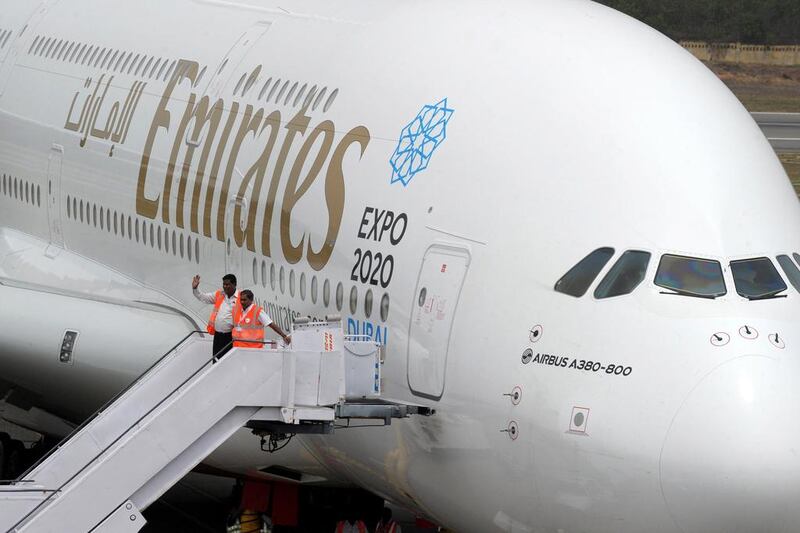 Emirates’ expansion plans in India have been limited by the Indian government’s rules limiting the number of seats airlines can offer in the country. Noah Seelam / AFP

