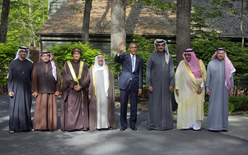 Leaders of the GCC in happier times with former US president Barack Obama