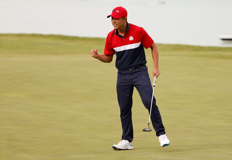 Collin Morikawa (3-0-1) – 9. The most un-rookie of rookies, the two-time major champion starred on his Ryder Cup debut in a formidable partnership with Johnson. Holed the putt to clinch the trophy for the US in his halved singles match against Hovland. At 24, looks set to be a pillar for the US over the next decade. Reuters