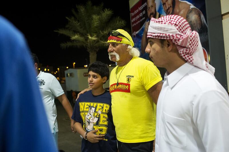 WWE Live event at Zayed Sports City in Abu Dhabi. Christopher Pike / The National

