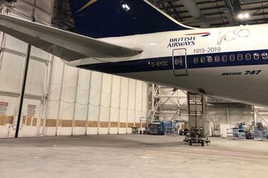 The BOAC liveried British Airways 747 is making a special trip from Dublin to London Heathrow. Courtesy British Airways