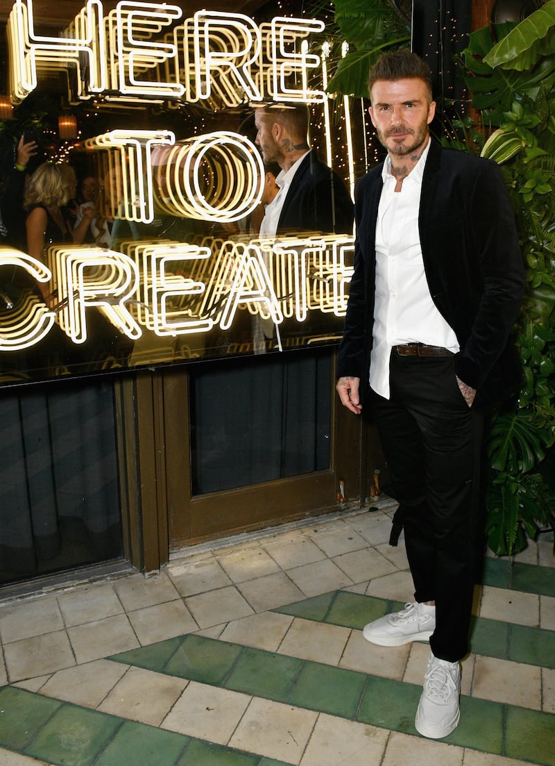 MIAMI, FL - DECEMBER 06:  David Beckham attends Adidas Originals, British Fashion Council and David Beckham host a dinner in celebration of their creative collaboration on December 6, 2018 in Miami, United States.  (Photo by Getty Images/BFC/Getty Images for BFC) *** Local Caption *** David Beckham