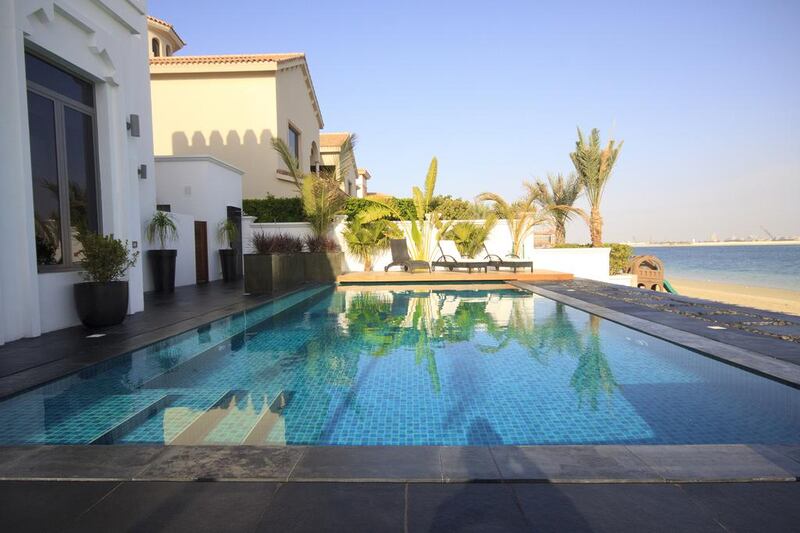 The pool gathers some shade. Courtesy Luxhabitat