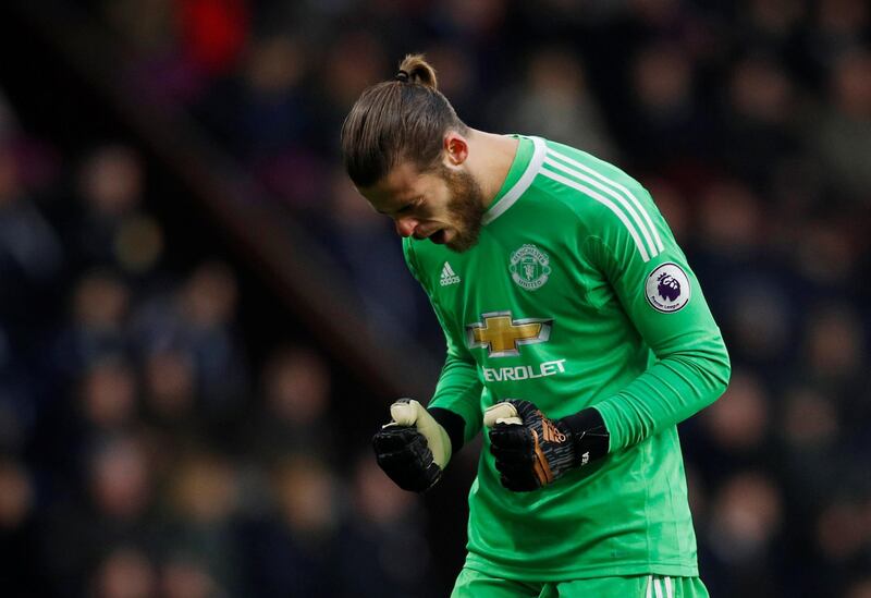 Goalkeeper: David de Gea (Manchester United) – The man with the most clean sheets in the division kept another, aided by a couple of important saves, at Burnley. Phil Noble / Reuters