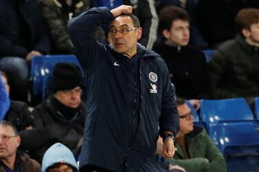 Chelsea manager Maurizio Sarri was the subject of boos from the crowd at the final whistle. Reuters