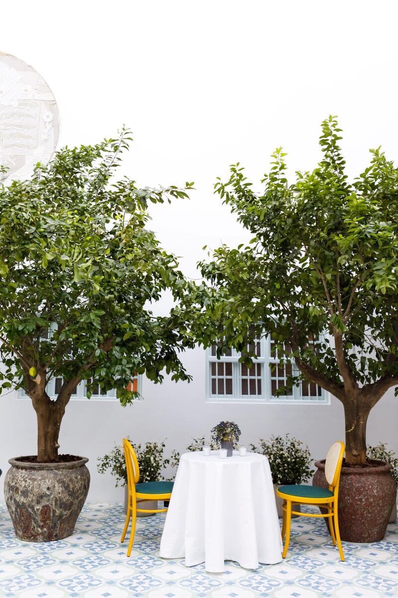 The courtyard features eight lemon and orange trees. Courtesy Ammar Basheir