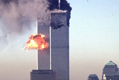 Mustafa Ahmed Al Hawsawi and four other suspects are facing trial by a US military commission for allegedly plotting the 9/11 attacks. AFP 