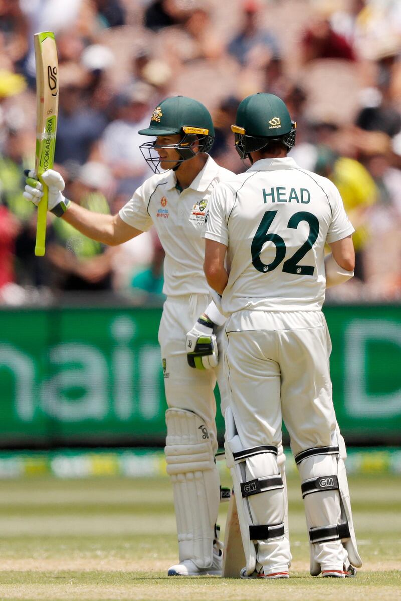 Australia captain Tim Paine after reaching fifty at the Melbourne Cricket Ground. Getty Images