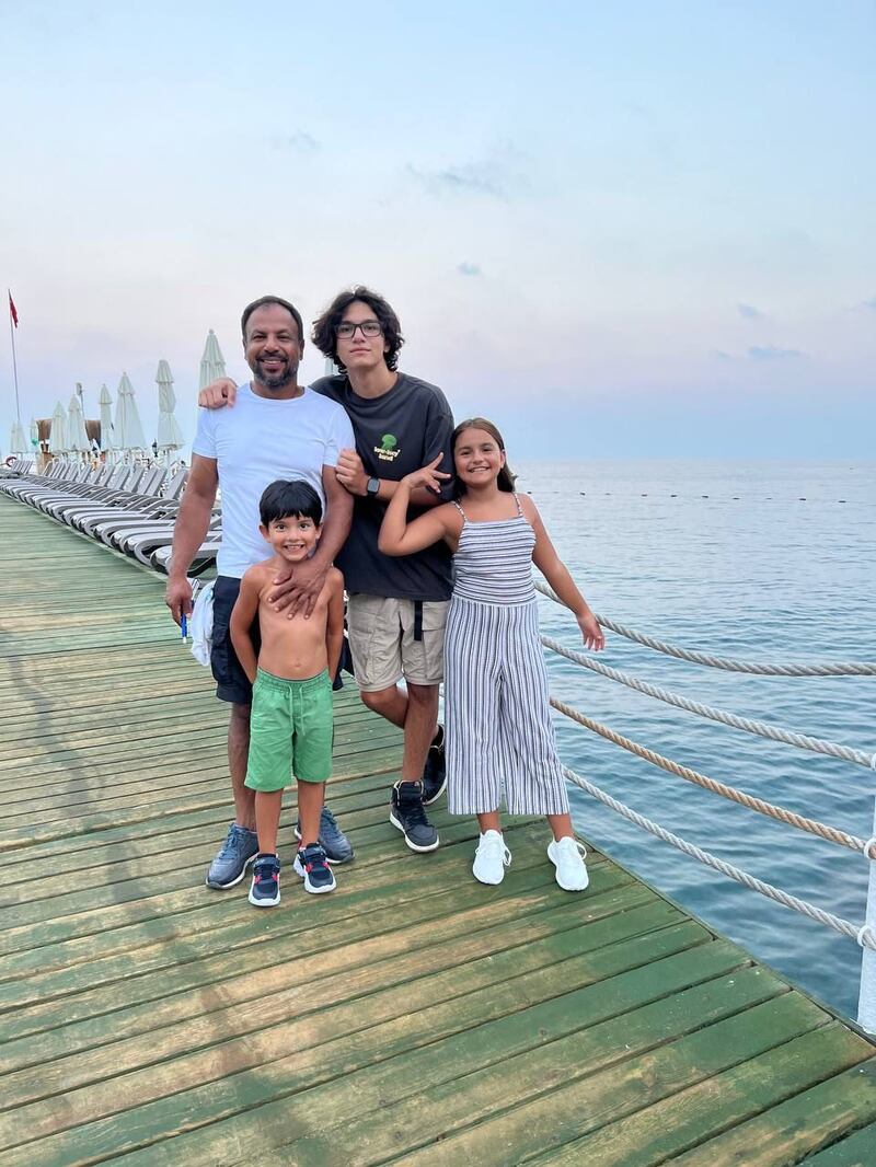 Nitesh Pal, a Ukrainian businessman of Indian origin, gave his children a surprise recently when he saw them for a few days while on a short trip to Turkey, where he is gathering food and essential supplies for Ukraine. Photo: Nitesh Pal