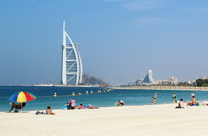 General view of Al Sufouh Beach, Dubai. Chris Whiteoak/ The National