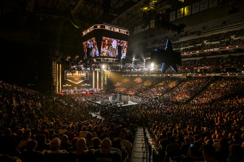 Although he says he's done with in-ring wrestling, The Undertaker finished his speech with the message of 'never say never'.