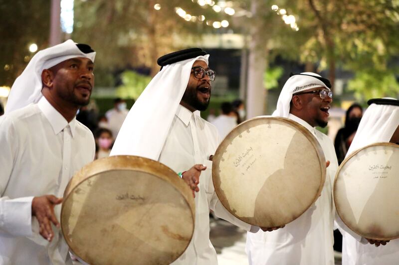 A traditional parade for Qatar Day