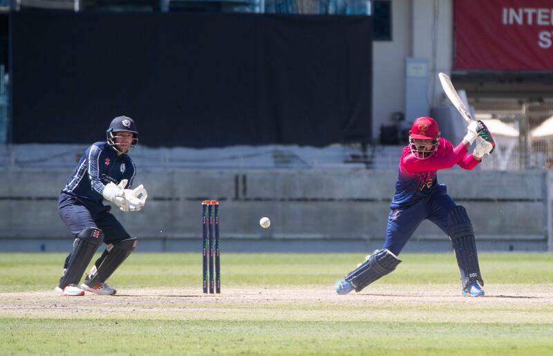 UAE lost with more than half the overs still remaining in Scotland's innings