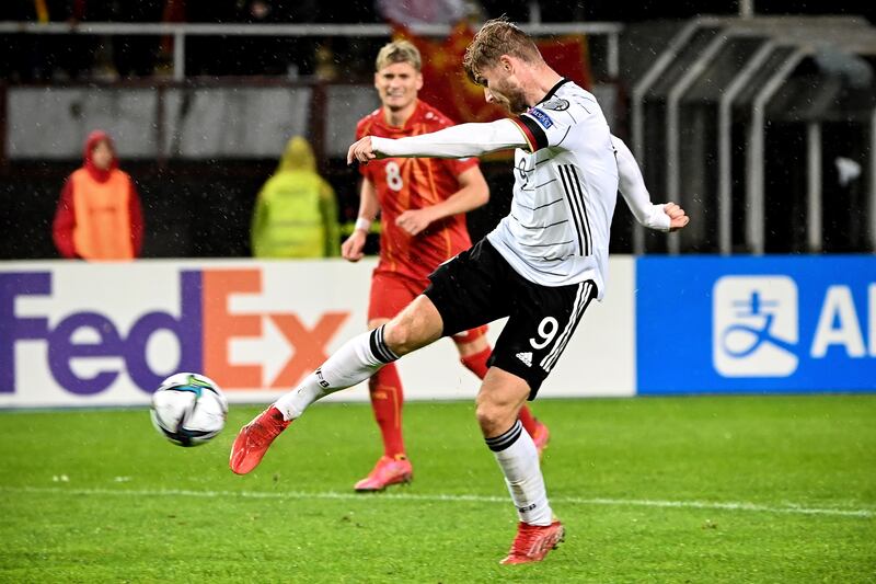 October 11, 2021. North Macedonia 0 Germany 4 (Havertz 50', Werner 70', 73', Musiala, 83'): A memorable night for Germany. Revenge for their shock defeat earlier in the campaign and, most importantly, qualification for Qatar secured in style. Flick said: "From the result it was perfect. We got what we wanted, qualified as quickly as possible and we now have five wins in a row. Again the attitude was right. Compliments to the team." EPA