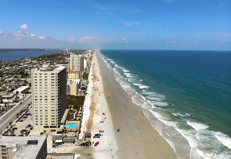 Beaches are seen as the threat of as Hurricane Dorian remains offshore of Florida, on August 31, 2019 in Daytona Beach, Florida. Dorian could be a Category 4 storm as it approaches the state and possibly making landfall as early as Monday somewhere along the east coast.   Mark Wilson/Getty Images/AFP