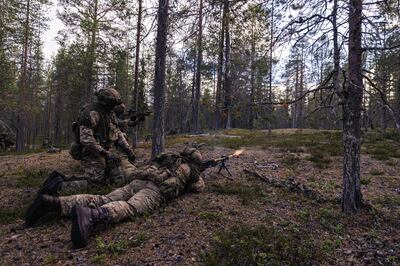 The exercise gave soldiers experience of fighting in cold weather conditions. PA