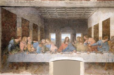 'The Last Supper' (1490s). One of the world's most recognisable paintings. The mural is housed by the refectory of the Convent of Santa Maria delle Grazie in Milan
