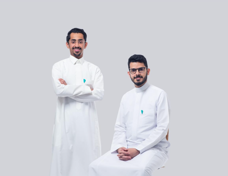 Mohammed Alqasir, left, and Abdullah Aljadhai, founders of Saudi start-up Rewaa. Photo: Wa'ed Ventures