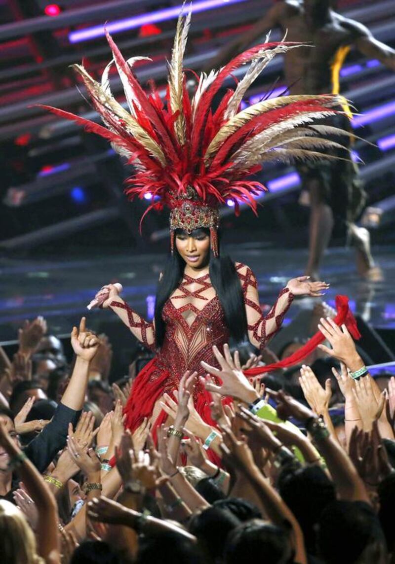 Rap artist Nicki Minaj performs Trini Dem Girls. Mario Anzuoni / Reuters