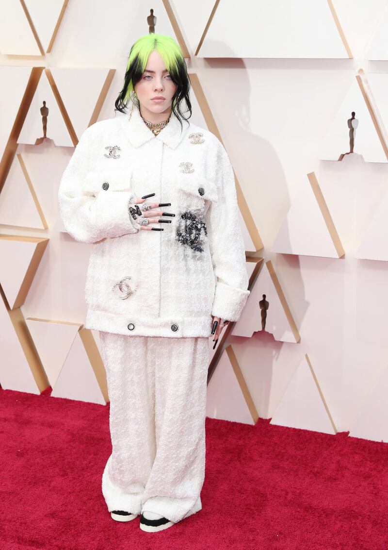 Billie Eilish in custom Chanel at the 92nd annual Academy Awards ceremony at the Dolby Theatre in Hollywood, California, USA, 09 February 2020. EPA